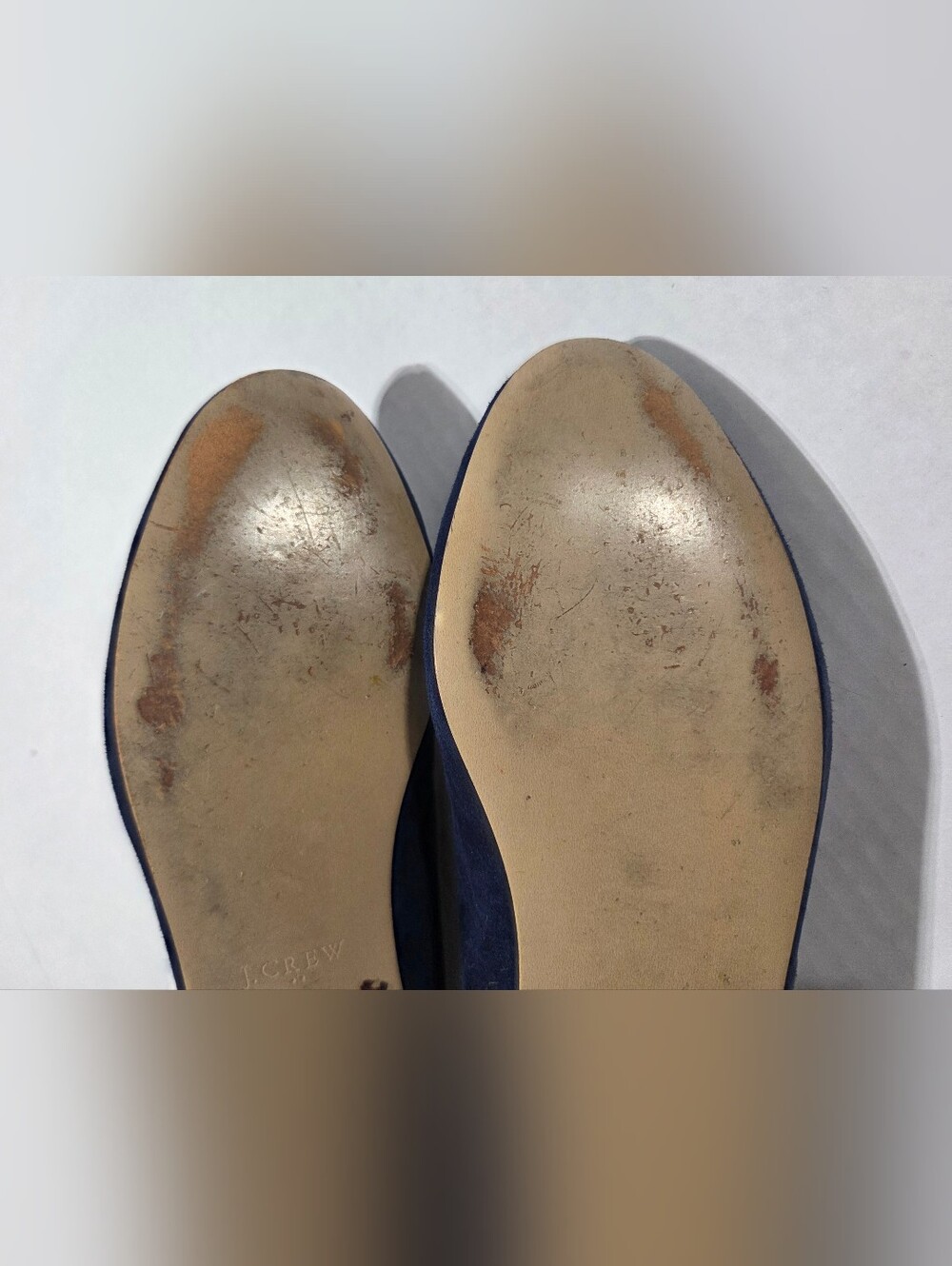 Women’s Navy Suede Slip-On Loafers - Picture 6 of 7